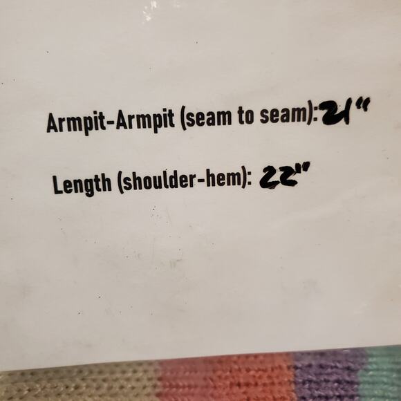 Ginenne VTG 80s Wool Angora Blend Pastel Knit Sweater Womens Size M Crew Neck - Picture 9 of 9